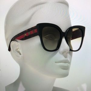 gucci 55mm cat eye sunglasses
